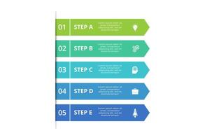 Creative concept for infographic with 5 steps, options, parts or processes. Business data visualization. vector