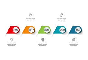 Creative concept for infographic with 5 steps, options, parts or processes. Business data visualization. vector