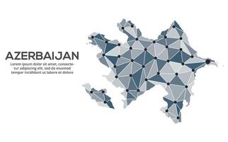Communication network map. image of a low poly global map with city lights. Map in the form of lines and dots vector