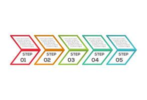 Creative concept for infographic with 5 steps, options, parts or processes. Business data visualization. vector