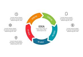 Creative concept for infographic with 5 steps, options, parts or processes. Business data visualization. vector