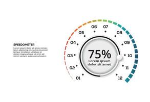 Creative concept for infographic with 12 steps, options, parts or processes. Business data visualization. vector