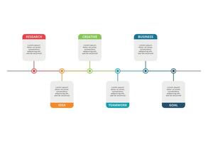 Creative concept for infographic with 6 steps, options, parts or processes. Business data visualization. vector