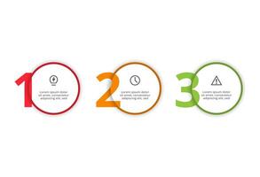 Creative concept for infographic with 3 steps, options, parts or processes. Business data visualization. vector