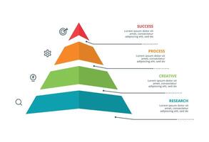 Creative concept for infographic with 4 steps, options, parts or processes. Business data visualization. vector