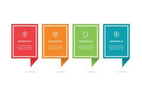 Creative concept for infographic with 4 steps, options, parts or processes. Business data visualization. vector