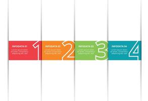 Creative concept for infographic with 4 steps, options, parts or processes. Business data visualization. vector