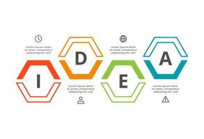 Creative concept for infographic with 4 steps, options, parts or processes. Business data visualization. vector