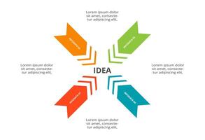 Creative concept for infographic with 4 steps, options, parts or processes. Business data visualization. vector