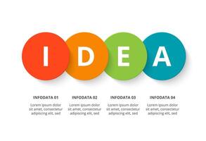 Creative concept for infographic with 4 steps, options, parts or processes. Business data visualization. vector