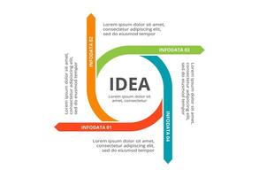 Creative concept for infographic with 4 steps, options, parts or processes. Business data visualization. vector