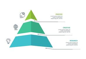 Creative concept for infographic with 3 steps, options, parts or processes. Business data visualization. vector