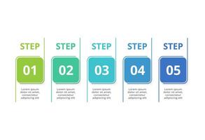 Creative concept for infographic with 5 steps, options, parts or processes. Business data visualization. vector