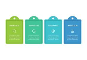 Creative concept for infographic with 4 steps, options, parts or processes. Business data visualization. vector