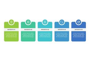 Creative concept for infographic with 5 steps, options, parts or processes. Business data visualization. vector