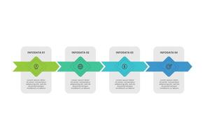 Creative concept for infographic with 4 steps, options, parts or processes. Business data visualization. vector
