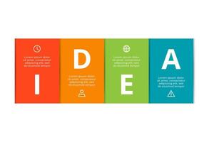 Creative concept for infographic with 4 steps, options, parts or processes. Business data visualization. vector