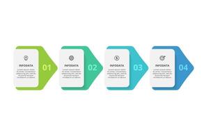 Creative concept for infographic with 4 steps, options, parts or processes. Business data visualization. vector