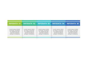 Creative concept for infographic with 5 steps, options, parts or processes. Business data visualization. vector