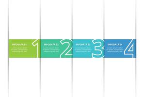 Creative concept for infographic with 4 steps, options, parts or processes. Business data visualization. vector