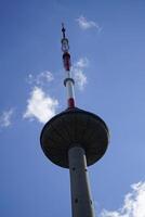 Vilnius, Lithuania - September 4th 2023 - Vilnius TV Tower. Built in 1980. It's Height 326.5 m photo