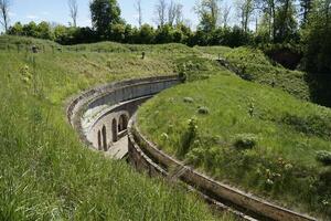 Gizycko, Poland - May 13th 2024 - Embankments at former Prussian Boyen Fortress photo