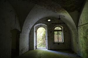 Gizycko, Poland - May 13th 2024 - Barracks builidng at former Prussian Boyen Fortress photo
