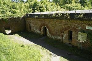 Gizycko, Poland - May 13th 2024 - Embankments at former Prussian Boyen Fortress photo