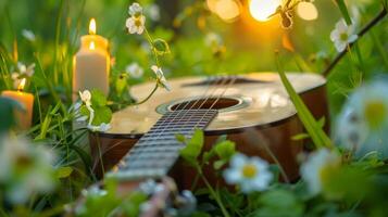 A virtual playlist of calming and uplifting songs for caregivers to listen to photo