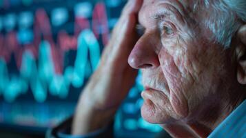 A graph showing the decline in various cognitive functions in the elderly population who do not get enough sleep photo