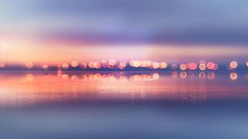 The everchanging colors of the sky are mirrored in the tranquil waters of the tidal flats photo