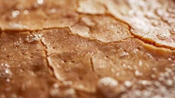 Tantalizing Tears As the crust is into it reveals small tears and breaks along the edges giving the impression of a brittle yet delicate texture photo