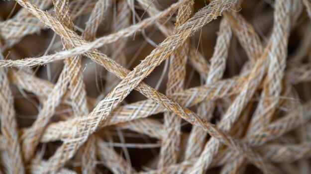 A delicate and intricate texture with fine strands of fibrous husk overlapping and intertwining to create a delicate lattice photo