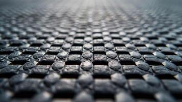 A photo of a mat with a network of tiny squares perfect for providing a stable surface for standing or walking on