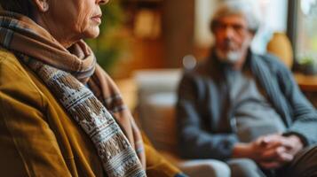 A the guiding a patient through a memory recall activity during their cognitive rehabilitation session photo