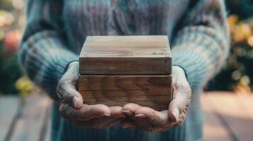 An image of a memory box being passed down from generation to generation showcasing the lasting significance of cherished memories photo