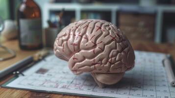 A closeup of a calendar with crossed out events indicating the impact of brain trauma on memory photo