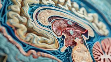 A diagram of the meninges the protective layers surrounding the brain and their crucial role in maintaining brain health photo