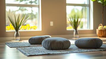 A meditation room at the clinic offering mindful practices to help improve memory and brain health photo