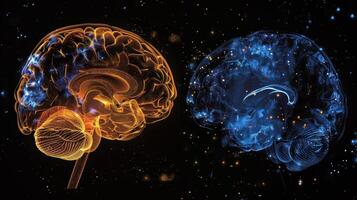 A before and after image of a brain scan highlighting the positive effects of brain fitness programs photo