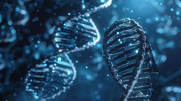 An image of a DNA strand intertwined with a microphone representing how personal stories are a part of our genetic makeup photo