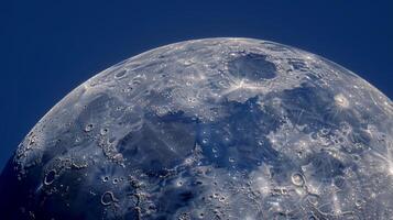 The moon takes on a mesmerizing appearance its soft glow made even more captivating by the supermoons effect photo