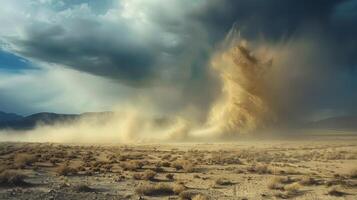 The fleeting nature of dust devils as they form and dissipate within minutes photo