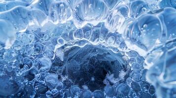 Natures delicate yet powerful process of forming brinicles beneath the icy surface is captured in this image photo