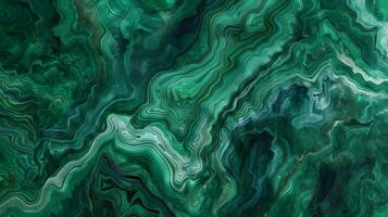 A rich gradient of deep greens swirling together on a sleek surface mimicking the appearance of polished jade photo