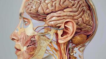 A detailed illustration of the limbic system showcasing its importance in regulating emotions behavior and longterm memory photo