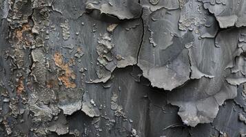 Rough and uneven edges where the rubber coating has been peeled apart giving way to a bumpy underside photo