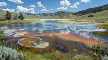 The spotted lake is a visual representation of the varying mineral concentrations in the area photo