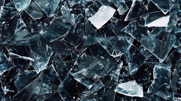 Shattered Fragmentation Jagged fragmented pieces of plastic seem to be tered across the surface of this texture creating a broken and fragmented effect photo