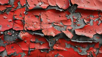 Peeling Layers Layers of plastic seem to peel away from each other in this closeup texture revealing chipped edges and rough surfaces photo